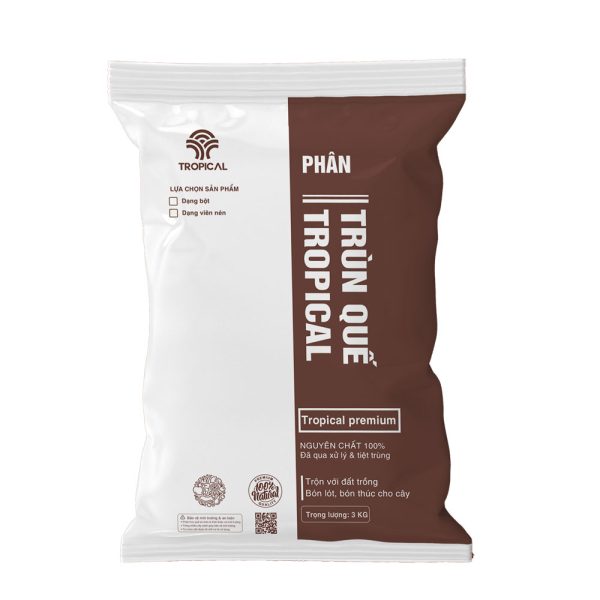 Phân Trùn Quế Tropical Premium 3Kg